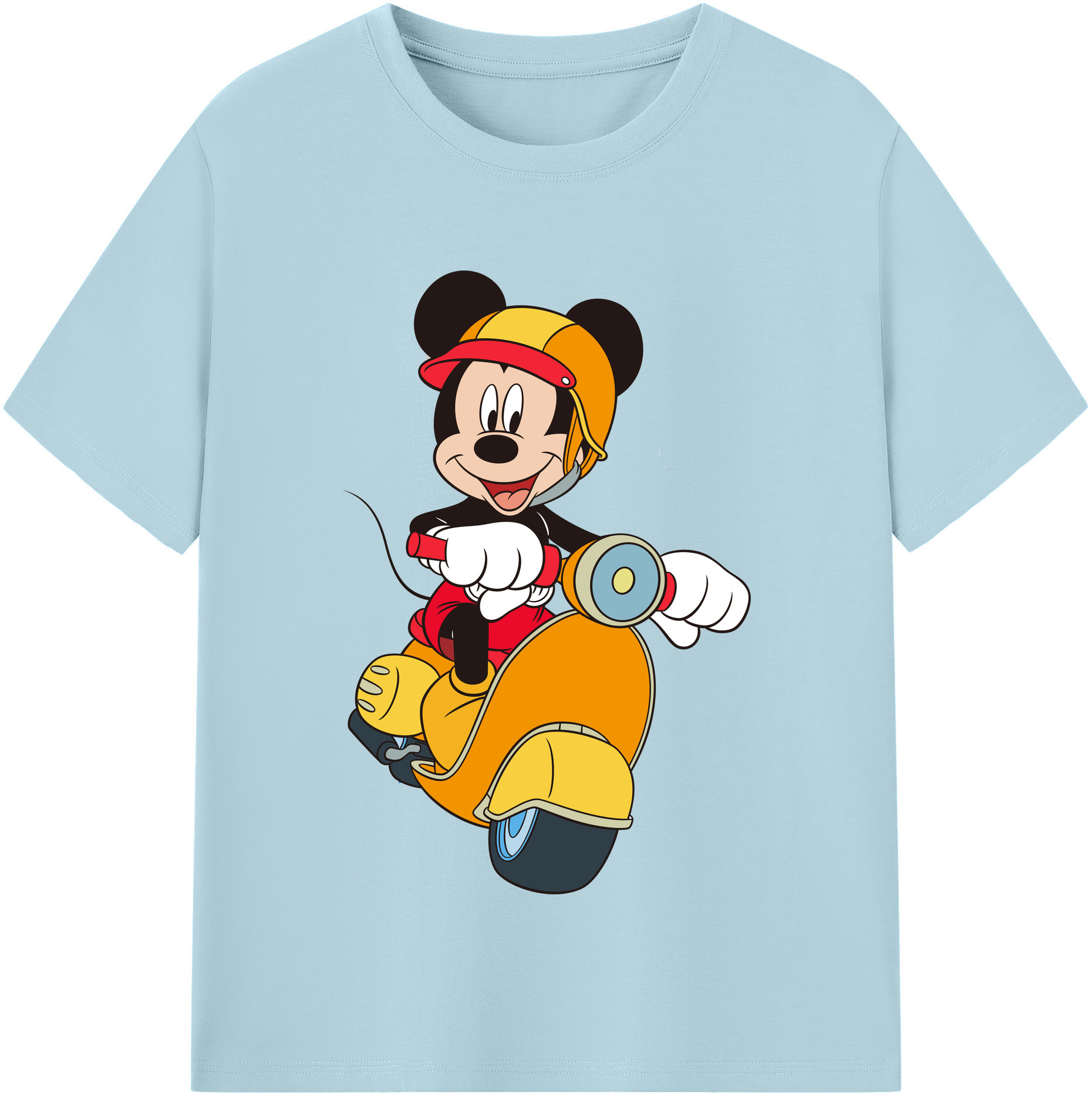 （画像用） ミッキーマウス Mickey Mouse 綿100％半袖Tシャツ（フロントプリント）